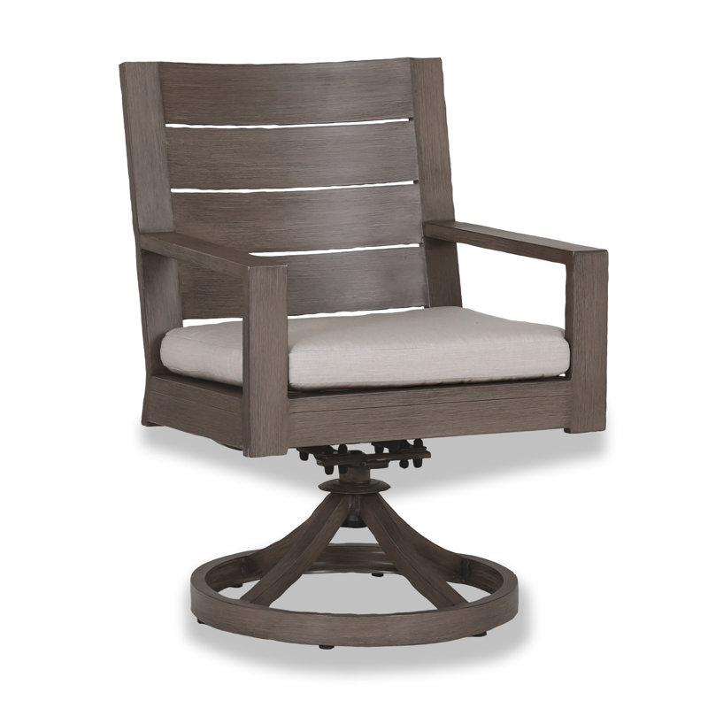 Laguna Swivel Patio Dining Armchair with Cushion